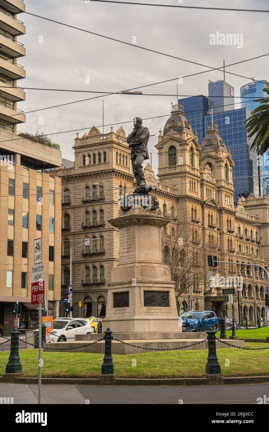 Sehenswürdigkeiten im Stadtzentrum von Melbourne, Australien Stockfoto