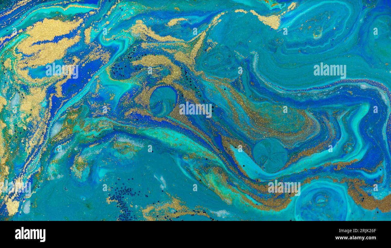 Wunderschönes Kunstwerk Blaues Handgezeichnetes Muster Stockfoto