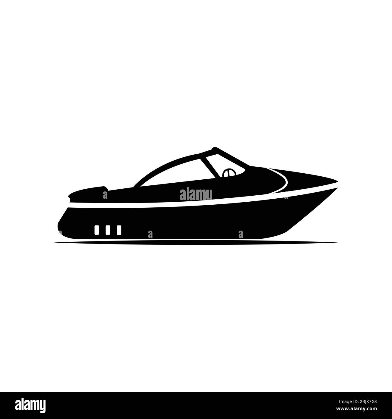 Boot, Segel, Segeln, Schiff, Yacht-Symbol. Vector Illustration, flache Bauform. Stock Vektor