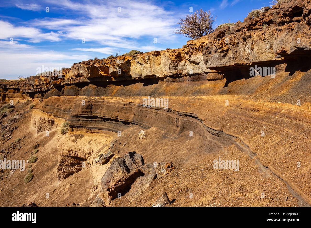 Wunderschöne Landschaft von Las Canadas, Teneriffa, Spanien Stockfoto