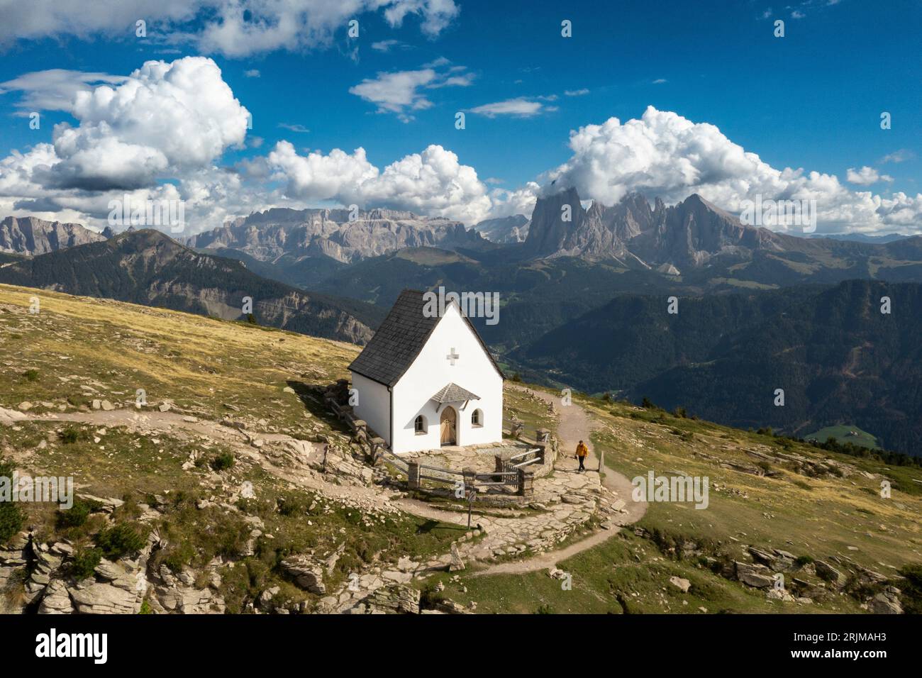 Gröden, ein Tal in den Dolomiten Stockfoto