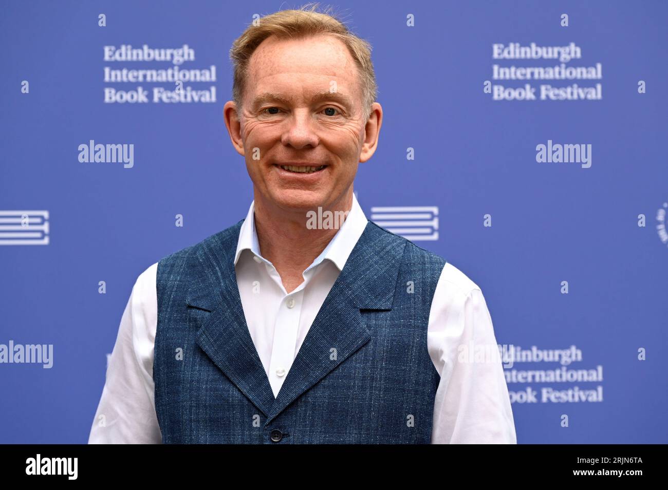 Edinburgh, Schottland, Großbritannien. August 2023. Edinburgh International Book Festival: Chris Bryant MP und Autor bei der offiziellen Fotokonferenz. Credit Craig Brown/Alamy Live News Stockfoto