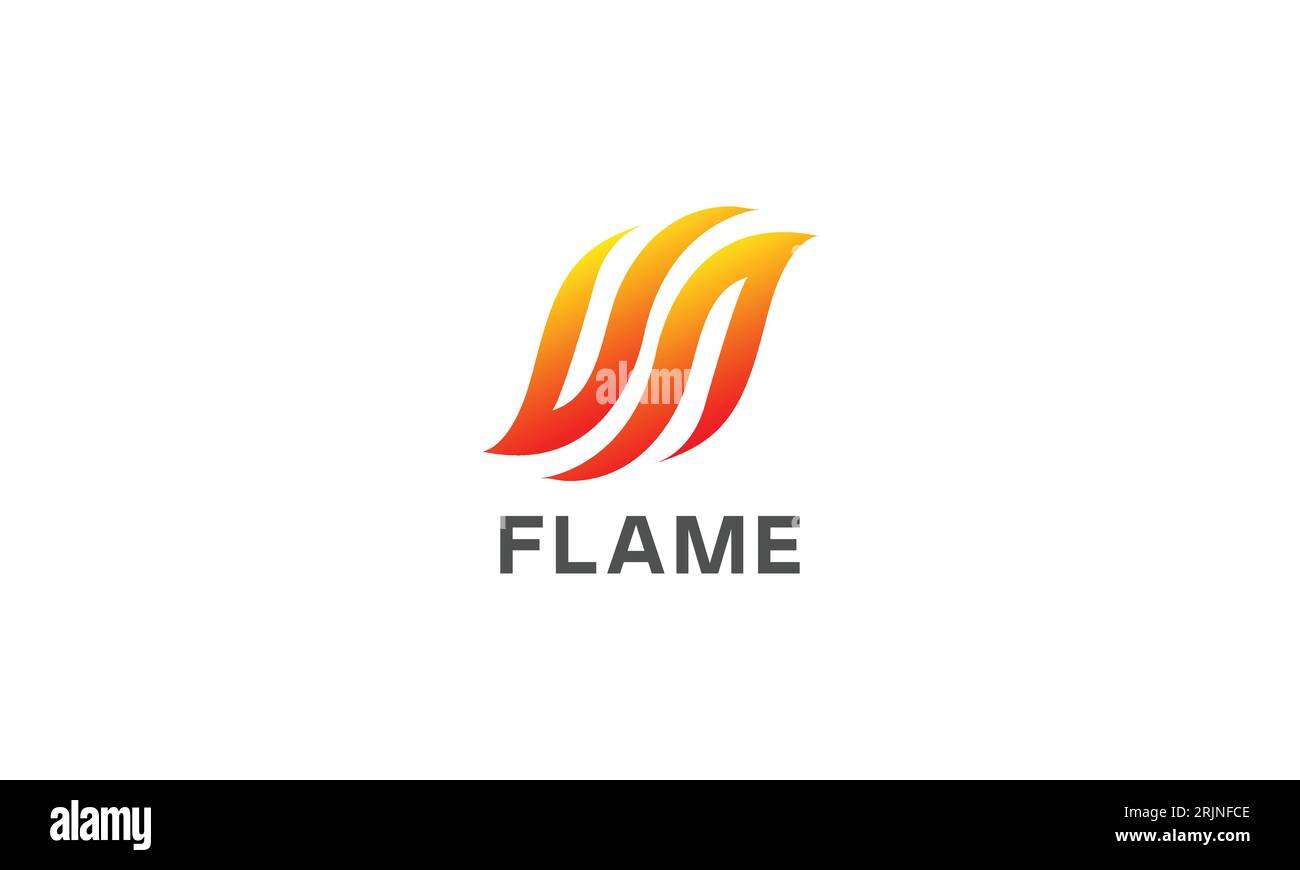 Feuer Flamme Logo Design Luxus Vektor Vorlage Stock Vektor