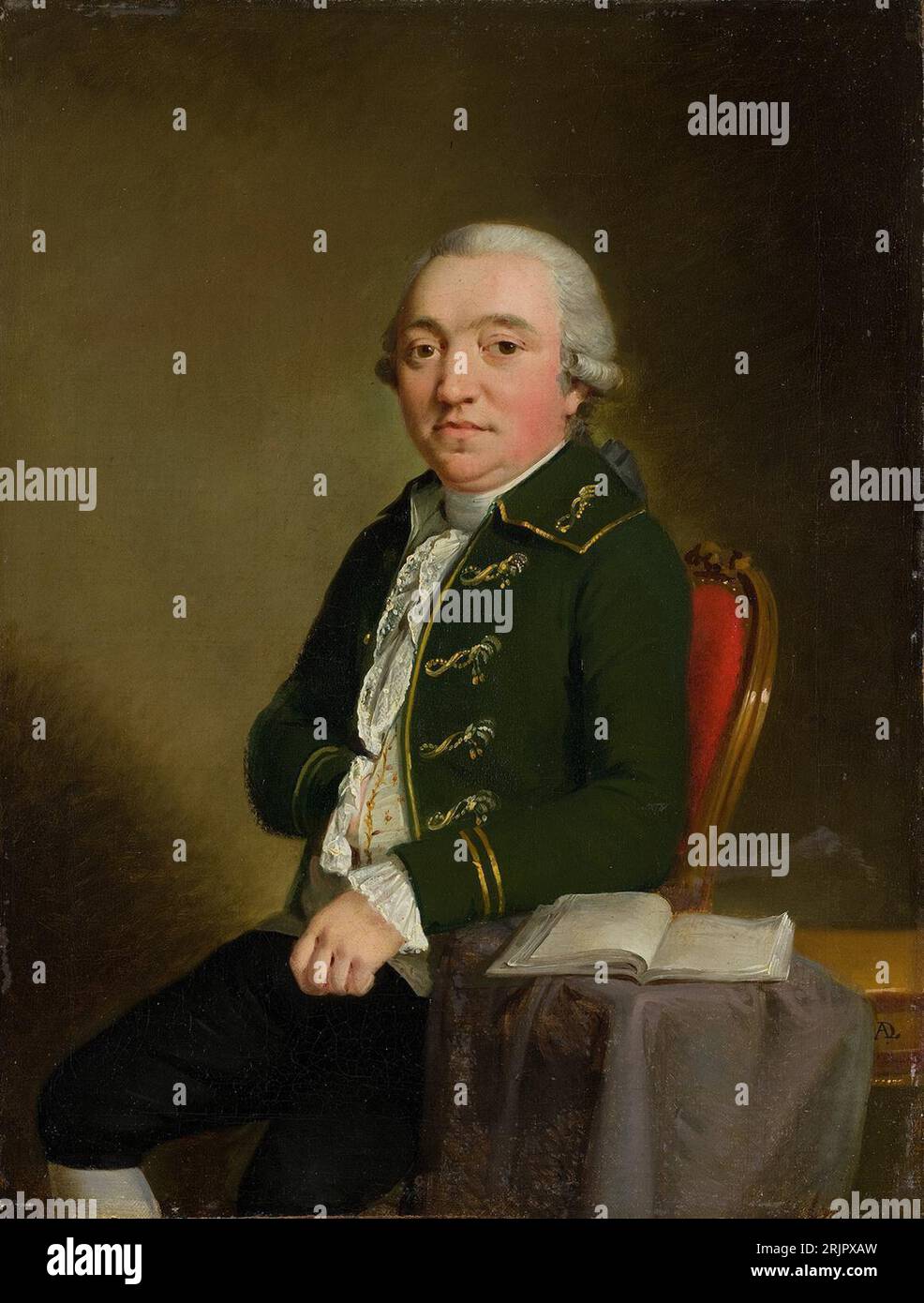 Porträt von Jacob Alewijn (1756-1789) zwischen 1780 und 1790 von Adriaan de Lelie Stockfoto