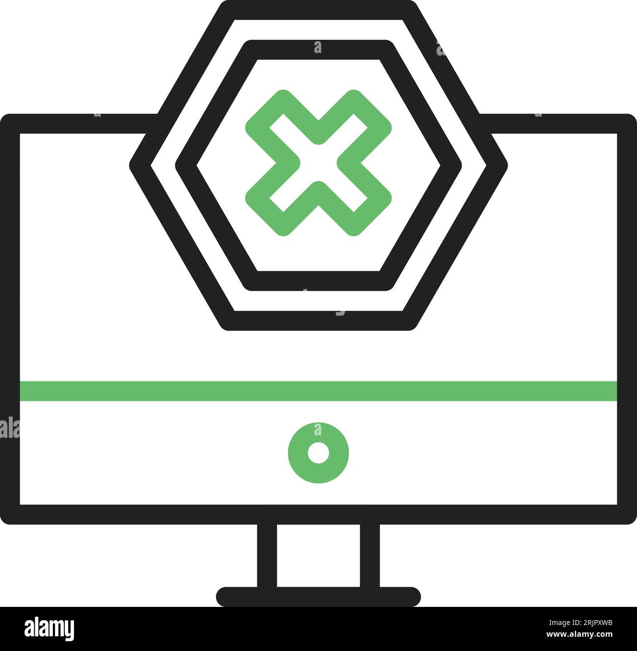 Bild Des Ad-Blocker-Symbols. Stock Vektor