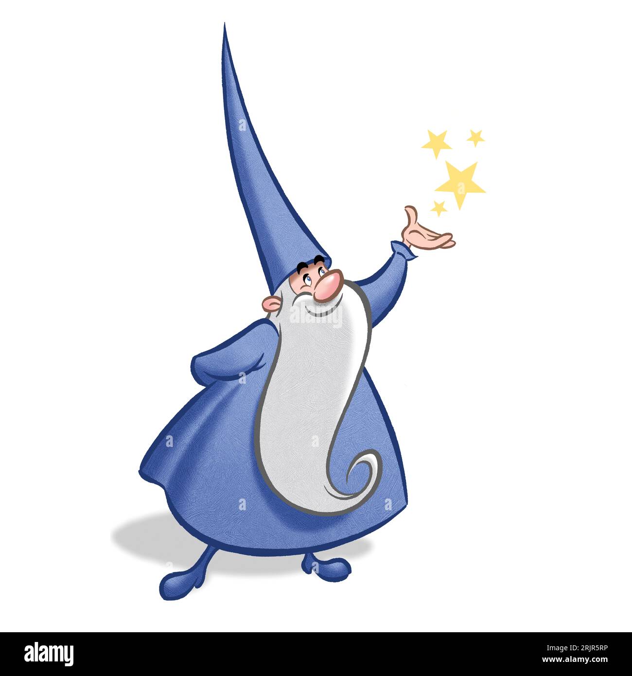 Freundliches Wizard-Zeichen Stockfoto