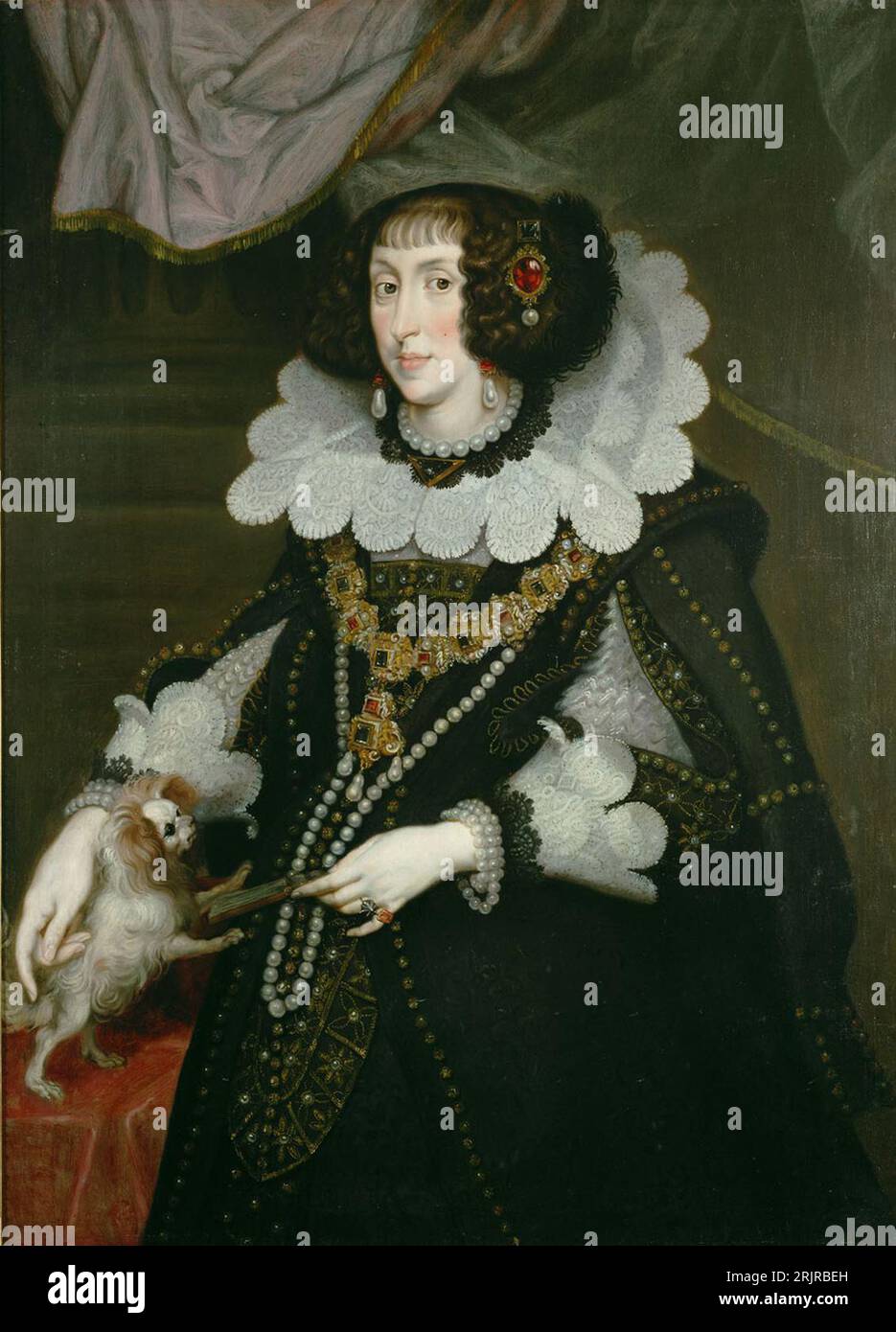Porträt der Erzherzogin Maria Anna von Österreich 1643 von Joachim von Sandrart Stockfoto