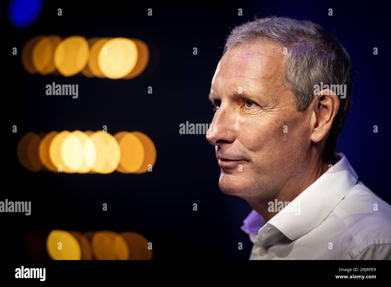 BARNEVELD - Gert Verhulst während der Pressekonferenz über 40-45 de Musical, eine Produktion, die sich auf den Zweiten Weltkrieg in den Niederlanden konzentriert. ANP RAMON VAN FLYMEN niederlande raus - belgien raus Stockfoto