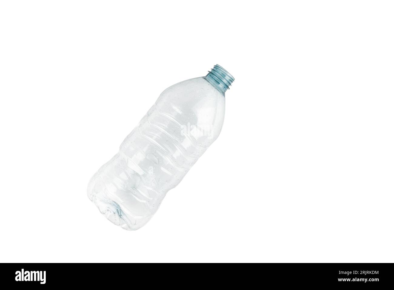 Kunststoff-Flasche Wasser isoliert auf weißem Hintergrund Stockfoto