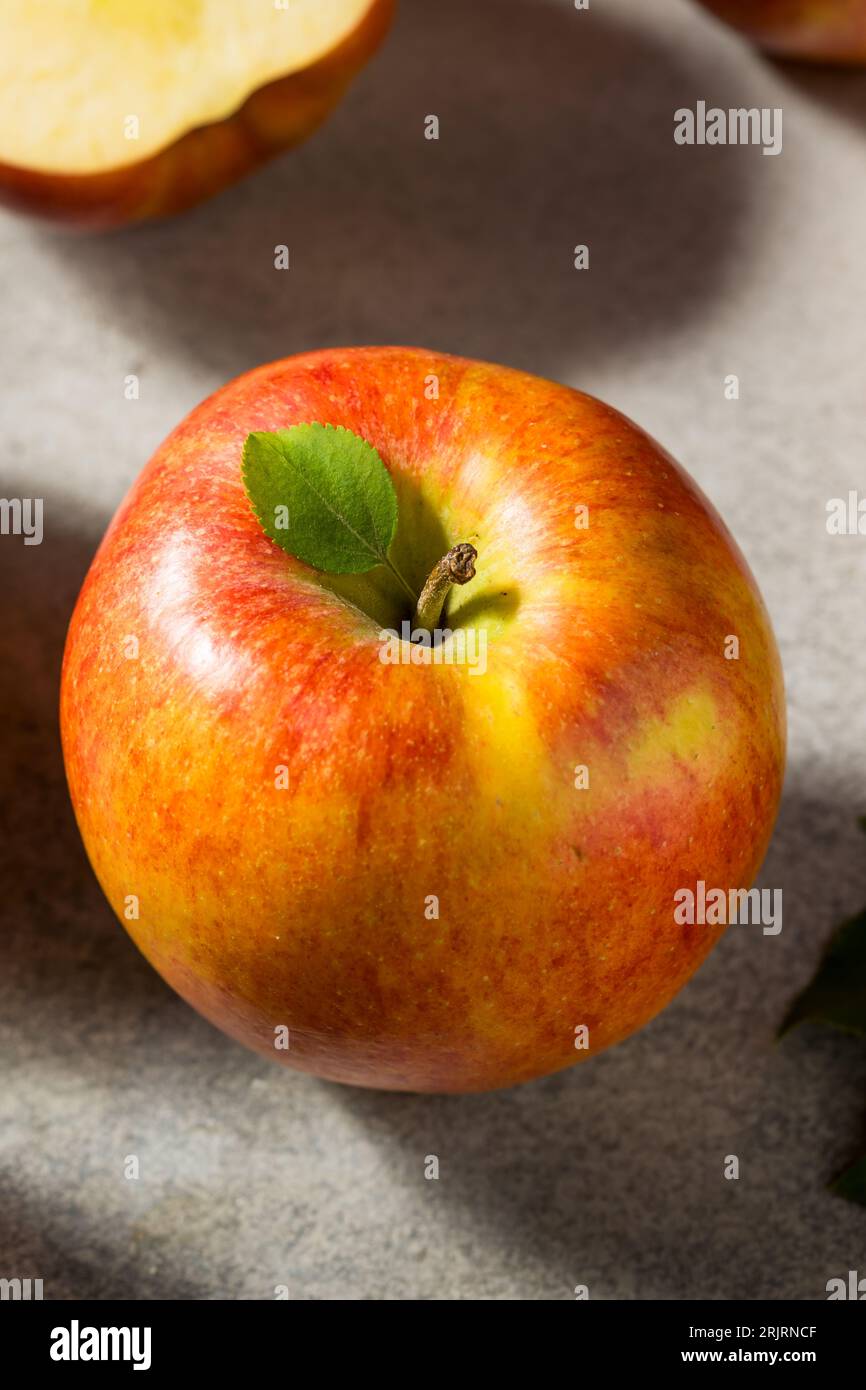 Rote Bio-Äpfel aus rohem Envy Stockfoto