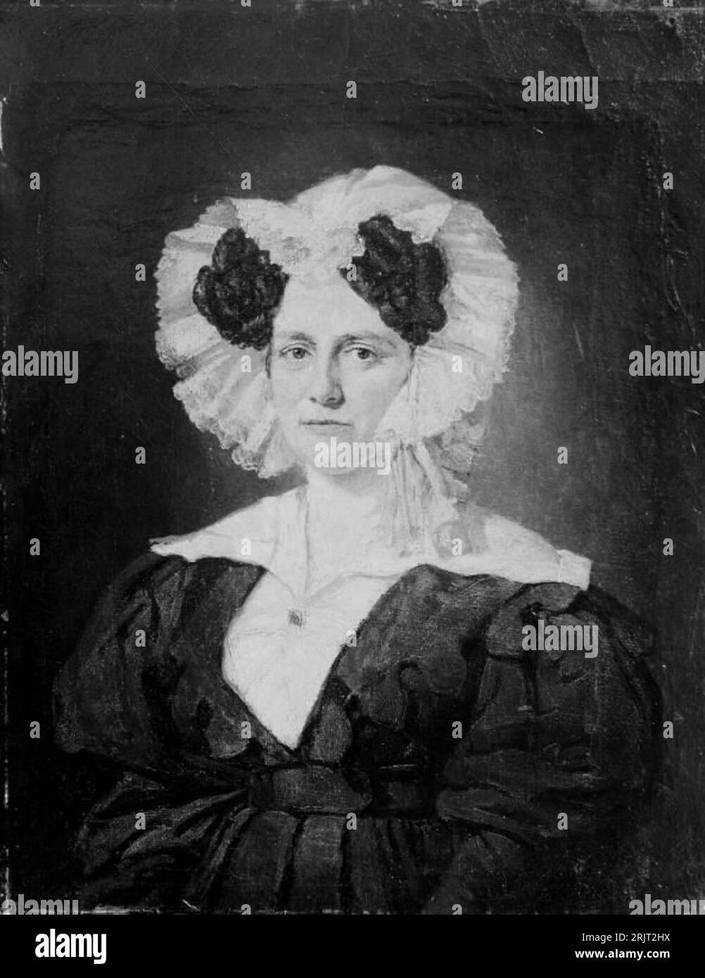 Dameportræt um 1825 von Christian Albrecht Jensen Stockfoto