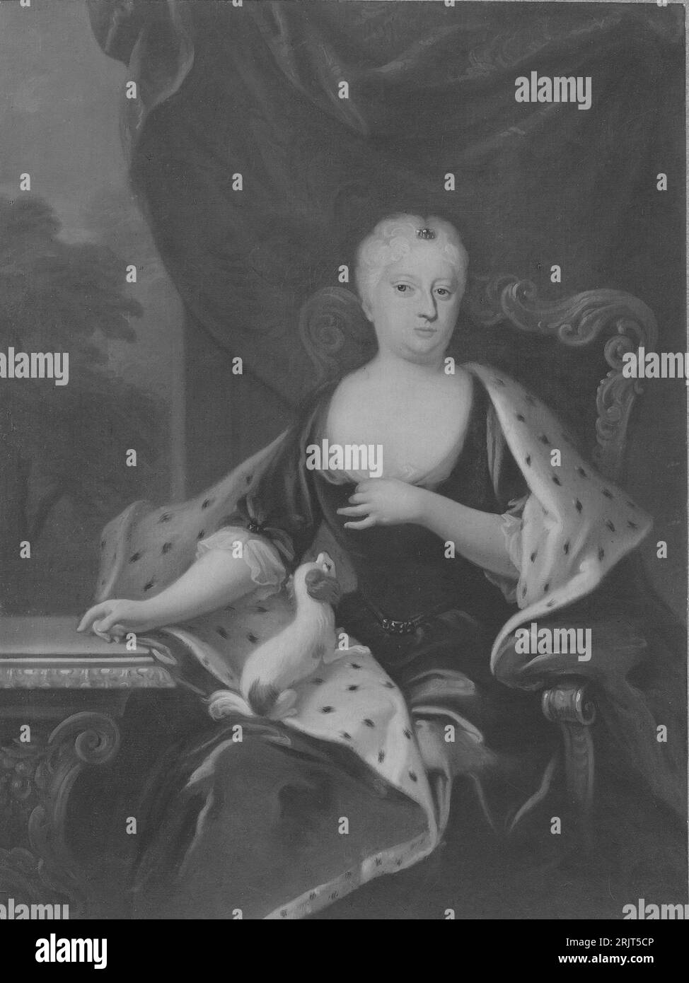 Portrait von Sofia Charlotta Karolina, 1678-1749 18. Jahrhundert von Georg Engelhard Schröder Stockfoto