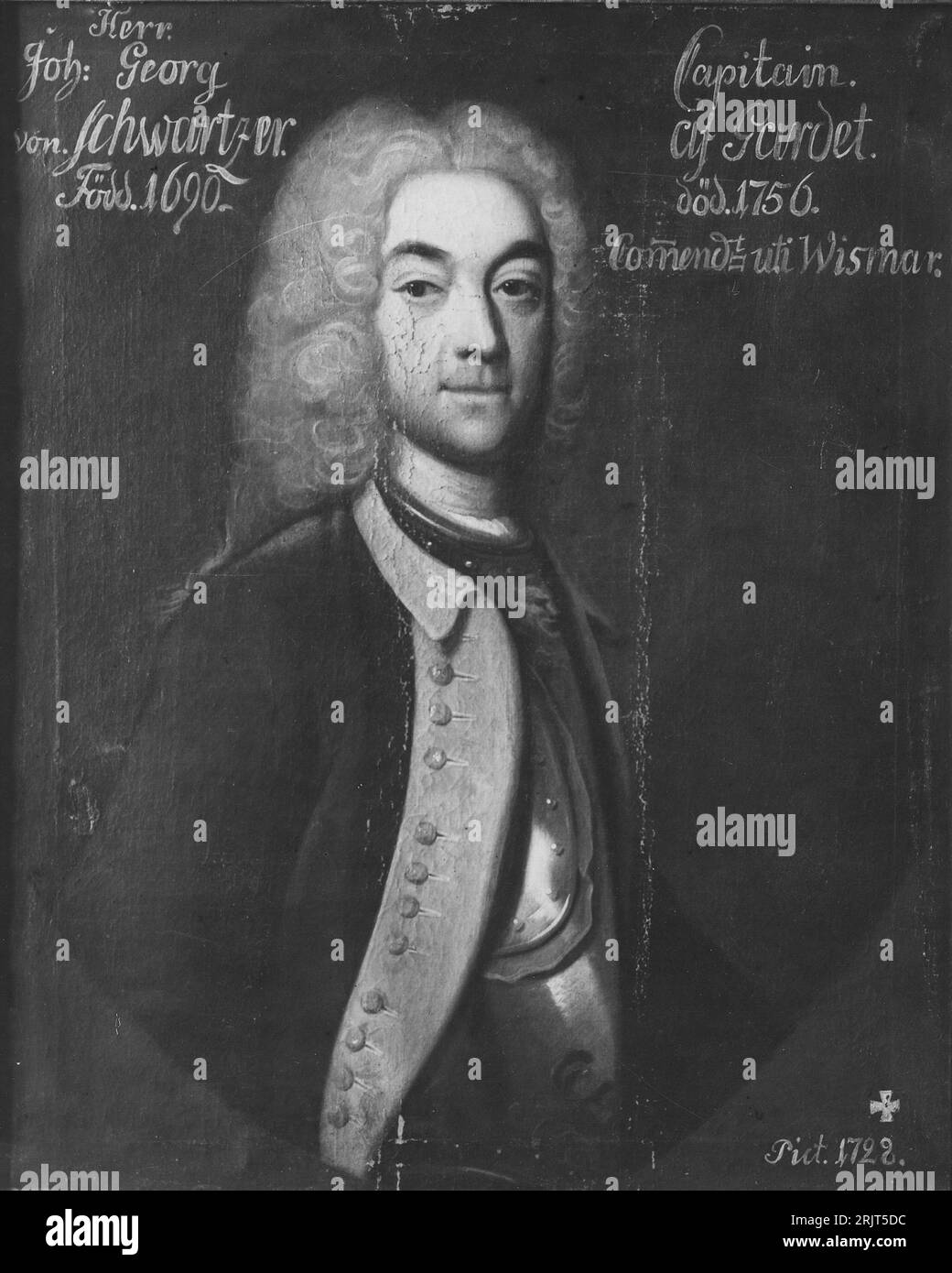 Johan Georg von Schwartzer, 1688-1741 1728 von Georg Engelhard Schröder Stockfoto