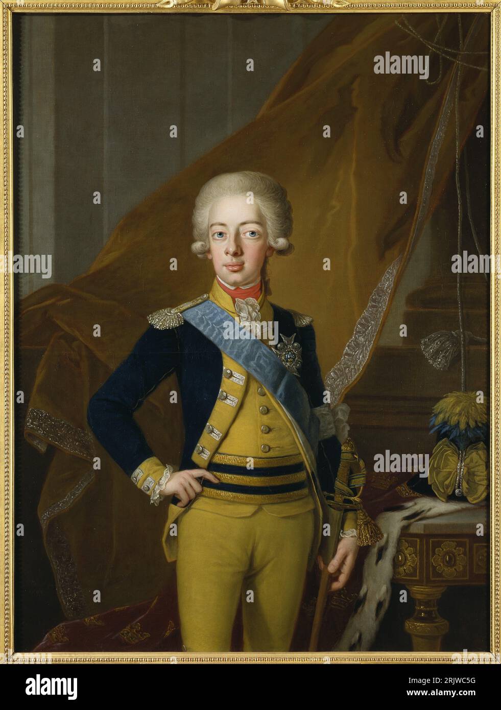 Gustav IV. Adolf, 1778-1837, konung av Sverige 1793 von per Krafft dem Älteren Stockfoto