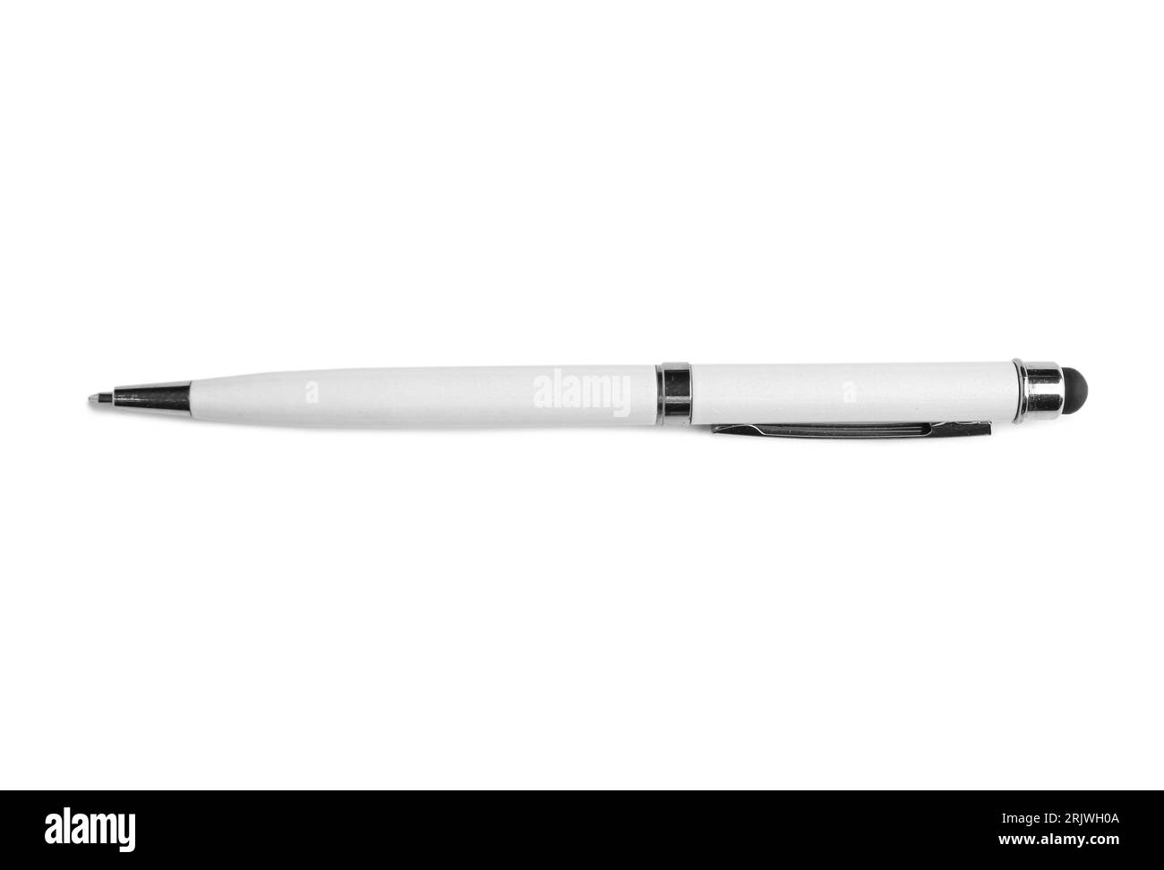 Pen, die isoliert auf weißem Hintergrund Stockfoto