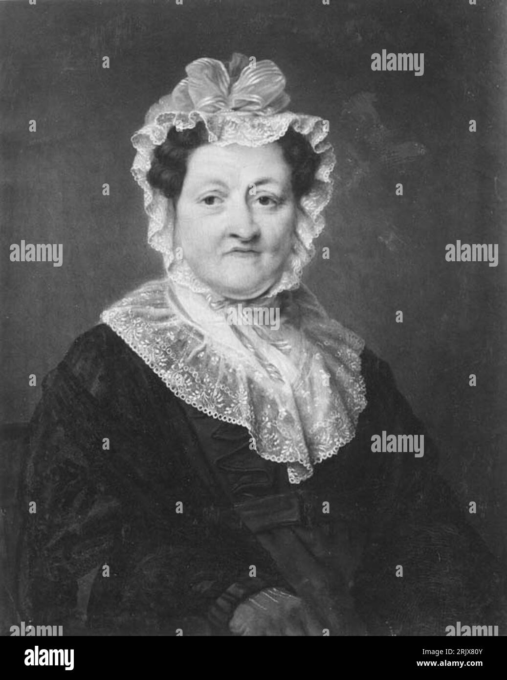 Portret Geertruida Margaretha Craeyvanger (1768–1836), echtgenote van Carel Constantijn Martens um 1820 von Pieter Christoffel Wonder Stockfoto