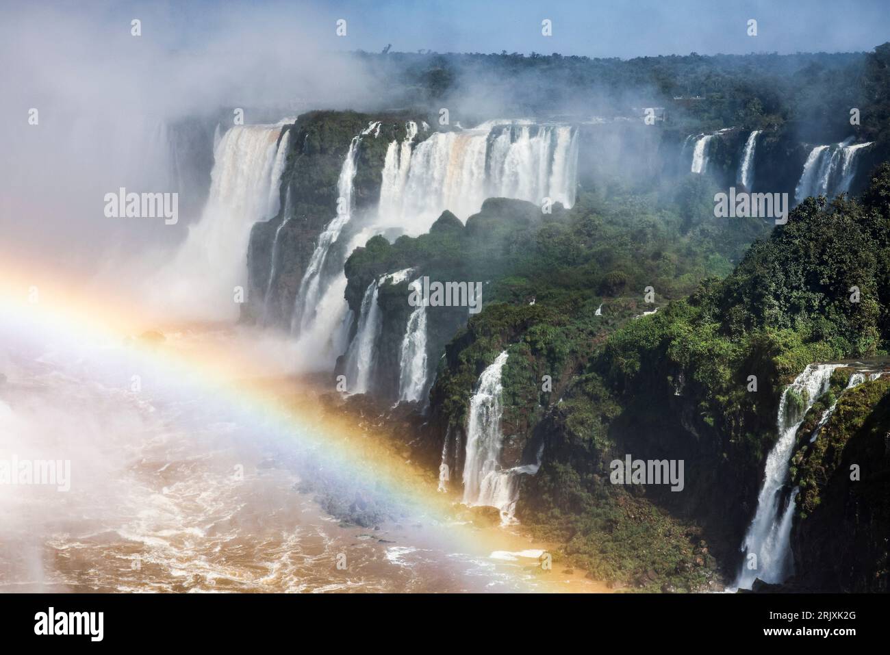 Puerto Iguazu, Argentinien. Aug. 2023. Las Cataratas del Iguazú vor der Desafio Ruta 40 2023, 4. Runde der Rallye-RAID-Weltmeisterschaft 2023, am 2023. August in Iguazu, Argentinien - Foto Julien Delfosse/DPPI Credit: DPPI Media/Alamy Live News Stockfoto