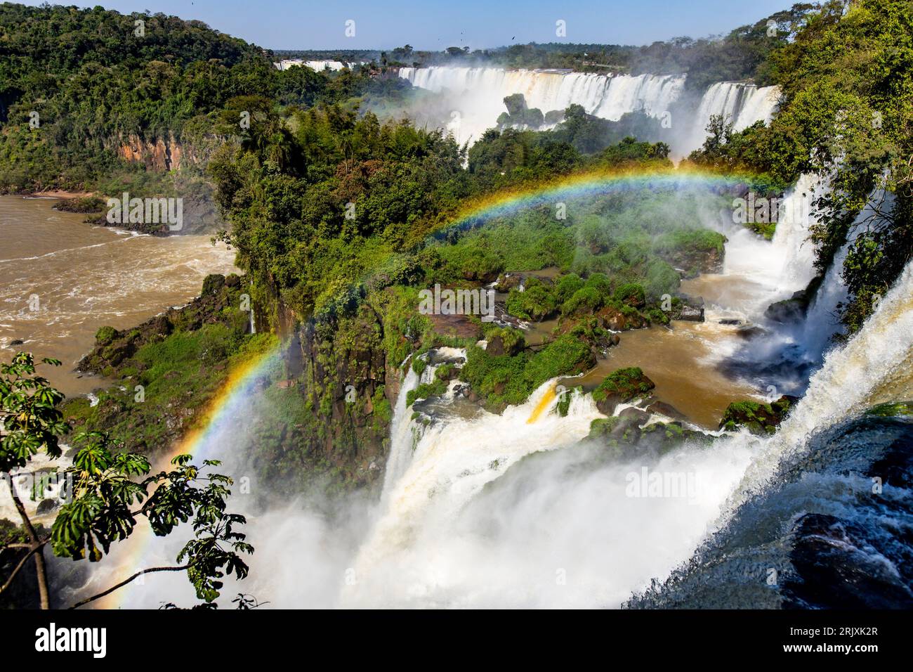 Puerto Iguazu, Argentinien. Aug. 2023. Las Cataratas del Iguazú vor der Desafio Ruta 40 2023, 4. Runde der Rallye-RAID-Weltmeisterschaft 2023, am 2023. August in Iguazu, Argentinien - Foto Julien Delfosse/DPPI Credit: DPPI Media/Alamy Live News Stockfoto
