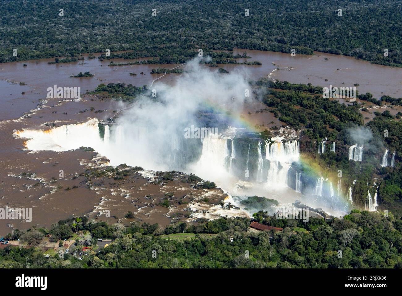Puerto Iguazu, Argentinien. Aug. 2023. Las Cataratas del Iguazú vor der Desafio Ruta 40 2023, 4. Runde der Rallye-RAID-Weltmeisterschaft 2023, am 2023. August in Iguazu, Argentinien - Foto Julien Delfosse/DPPI Credit: DPPI Media/Alamy Live News Stockfoto
