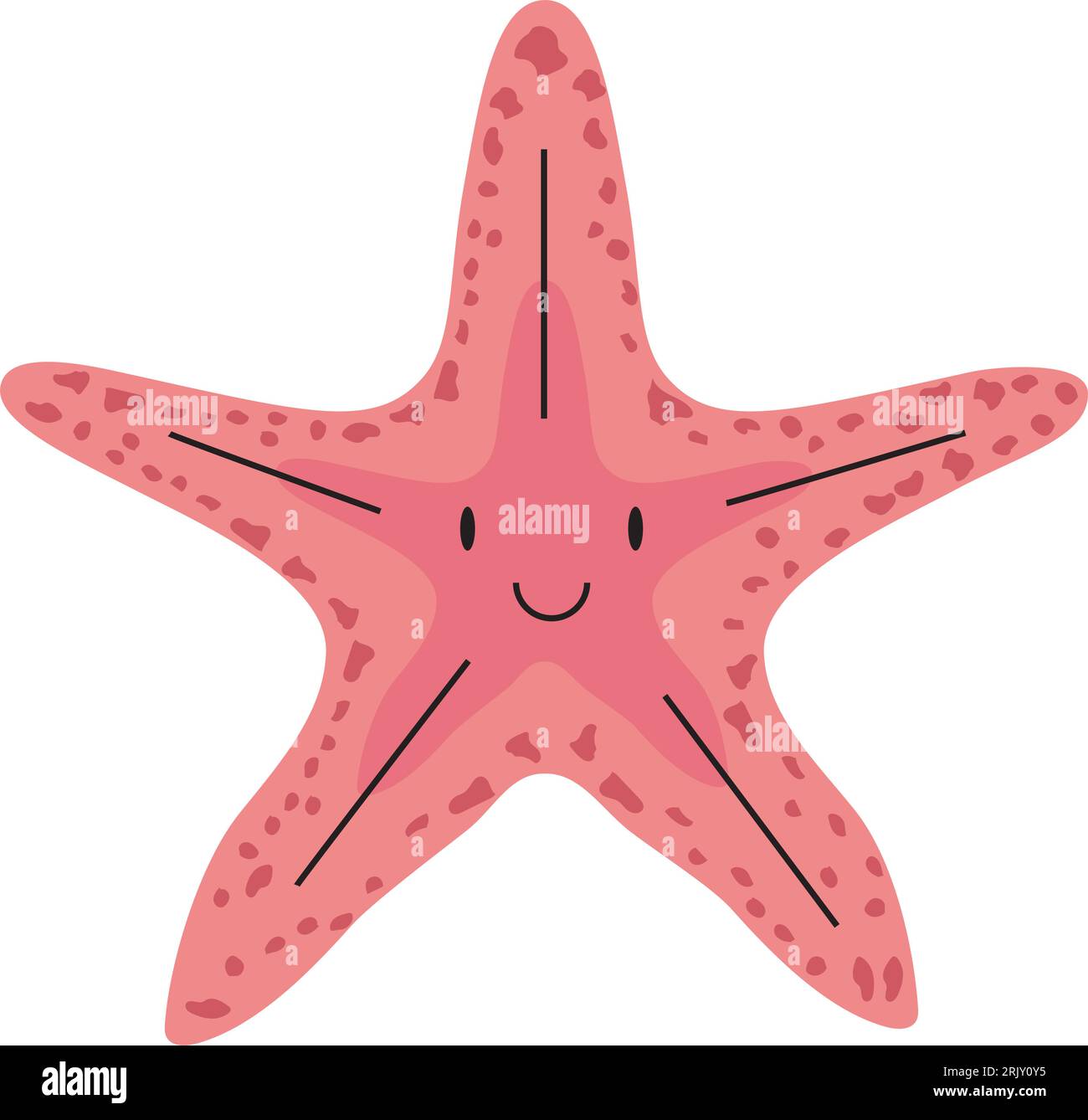 Pinkfarbenes Seesterne-Design Stock Vektor