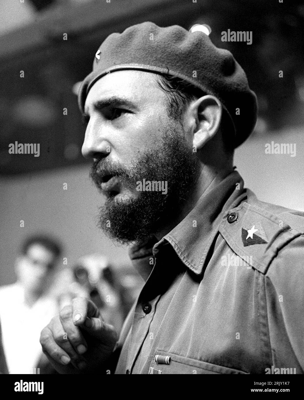 Bildnummer: 52410748 Datum: 21.03.1959 Copyright: imago/Xinhua Revolutionär Fidel Castro (Kuba) Präsident Fidel Castro (Kuba) PUBLICATIONxNOTxINxCHN , Personen; 1959, Politiker, Politik, sw; , hoch, Kbneg, Porträt, Randbild, People; Aufnahmedatum geschätzt Stockfoto