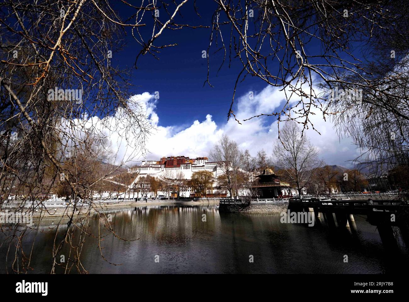 Bildnummer: 52465275 Datum: 18.03.2008 Copyright: imago/Xinhua Potala Palace in Lhasa - China PUBLICATIONxNOTxINxCHN, Landschaft , Gebäude, außen, Außenansicht; 2008, China, Tibet, Lhasa, Palast, Sehenswürdigkeiten; , quer, Kbdig, total, Schlösser, Reisen, Asien Stockfoto