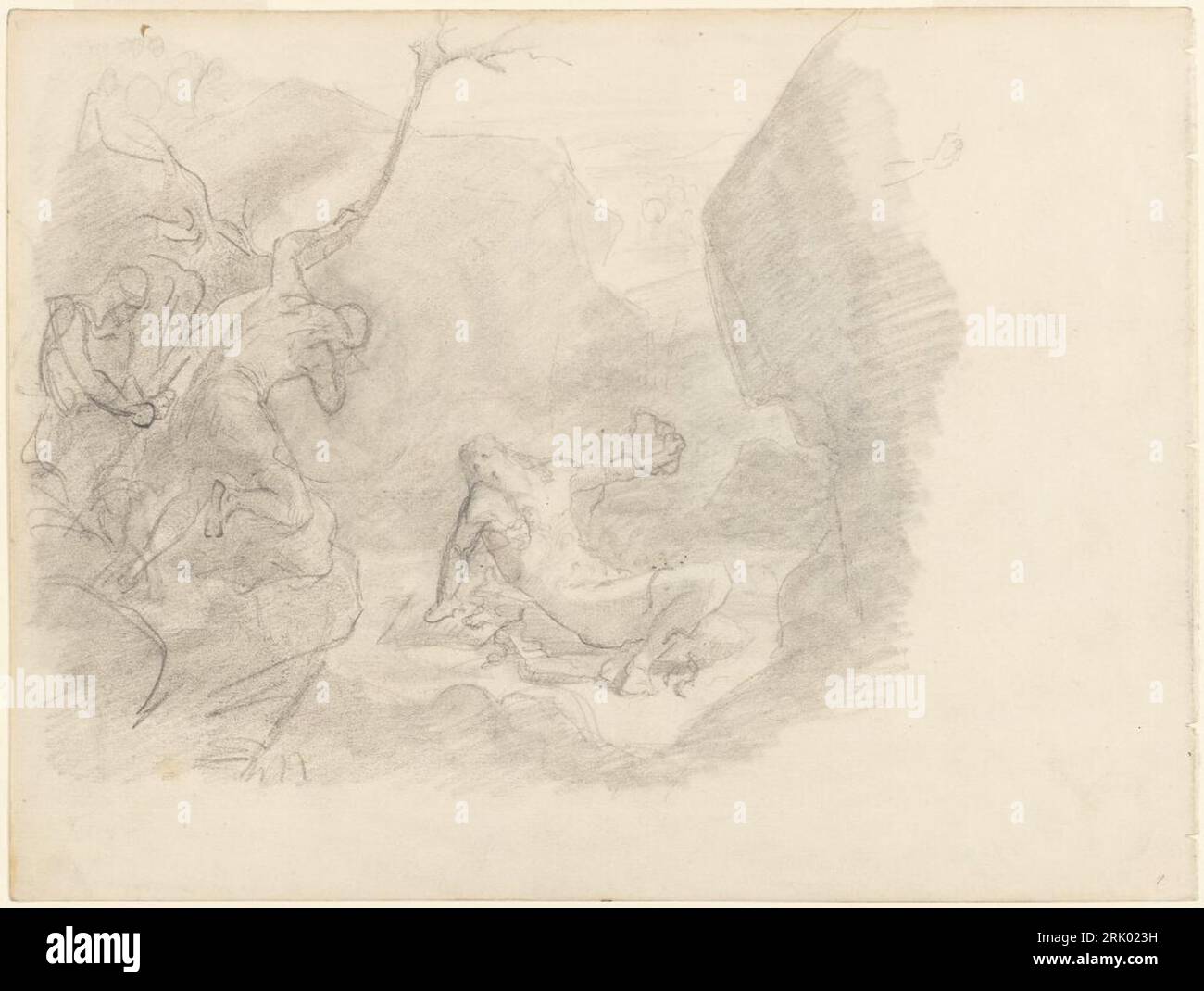 Ragnar Lothbrok in der Schlangengrube zwischen 1870 und 1879 von August Malmström Stockfoto