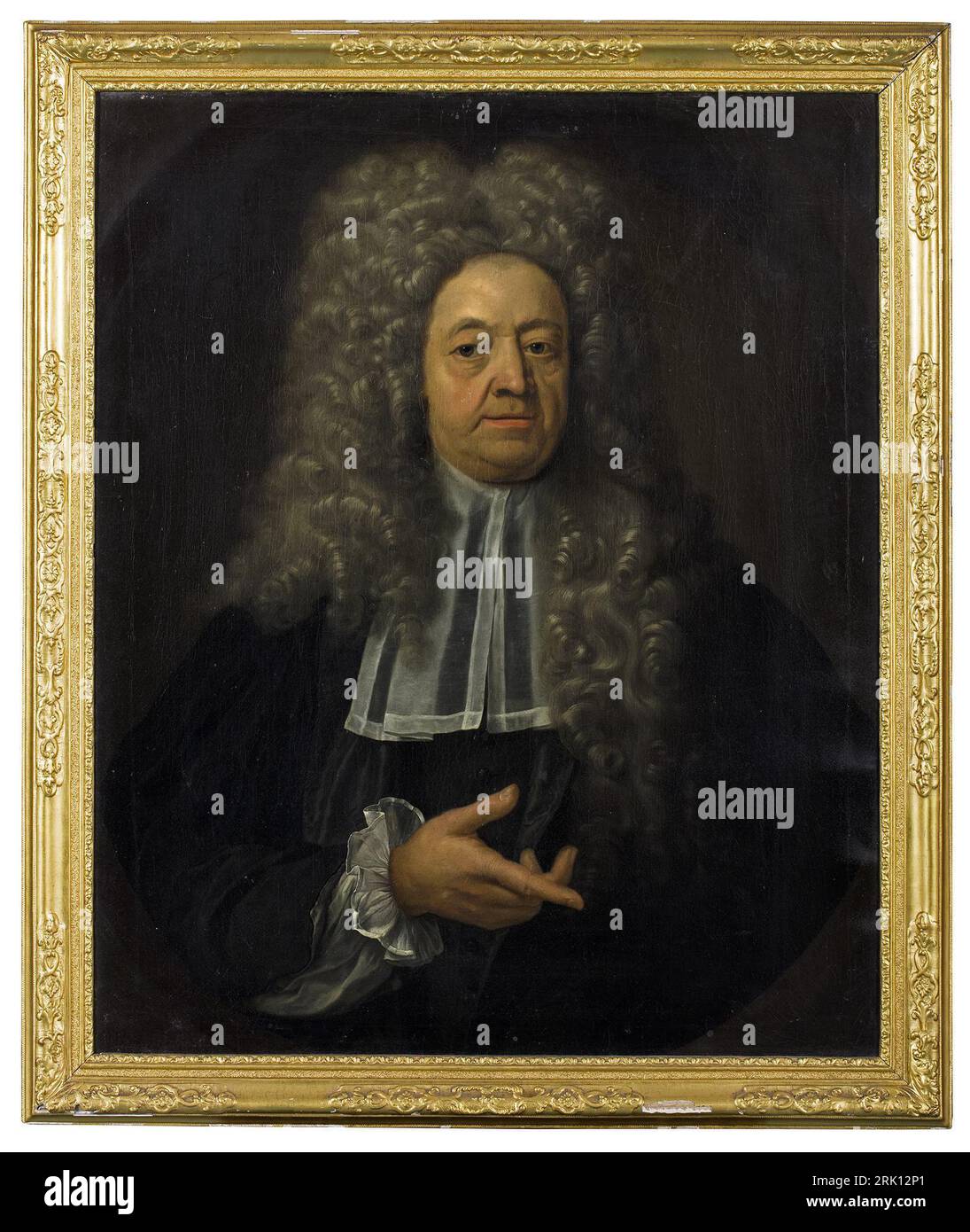 Porträt von Rudolph Emmen (1663-1727) 1727 von Jan Abel Wassenbergh Stockfoto