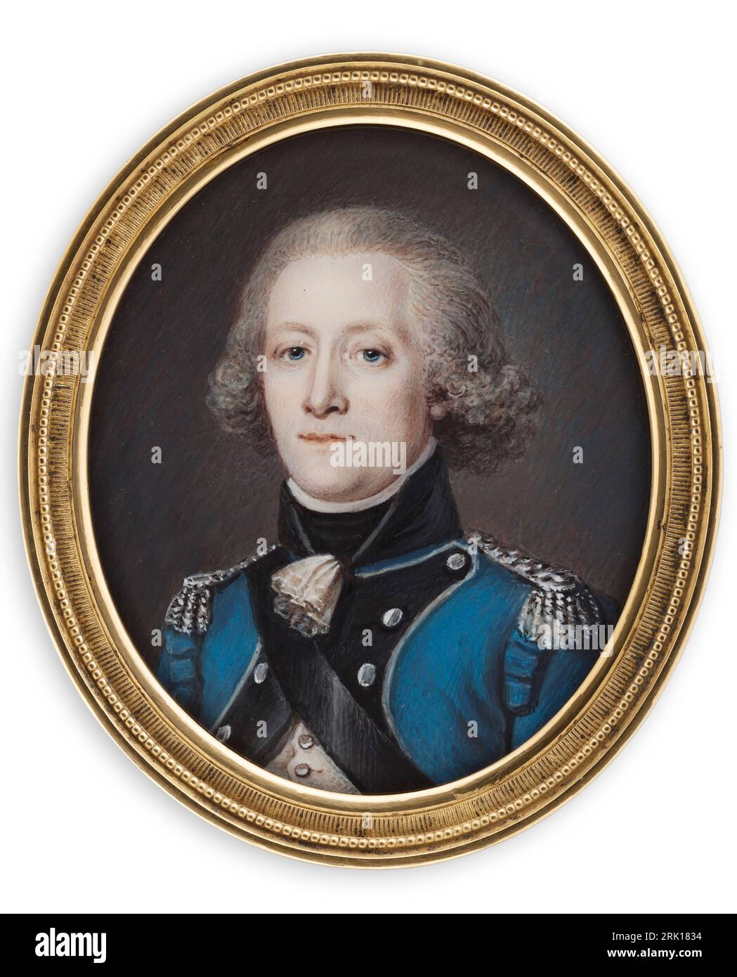 Portrait of an officer by Anton Ulrik Berndes Stockfoto