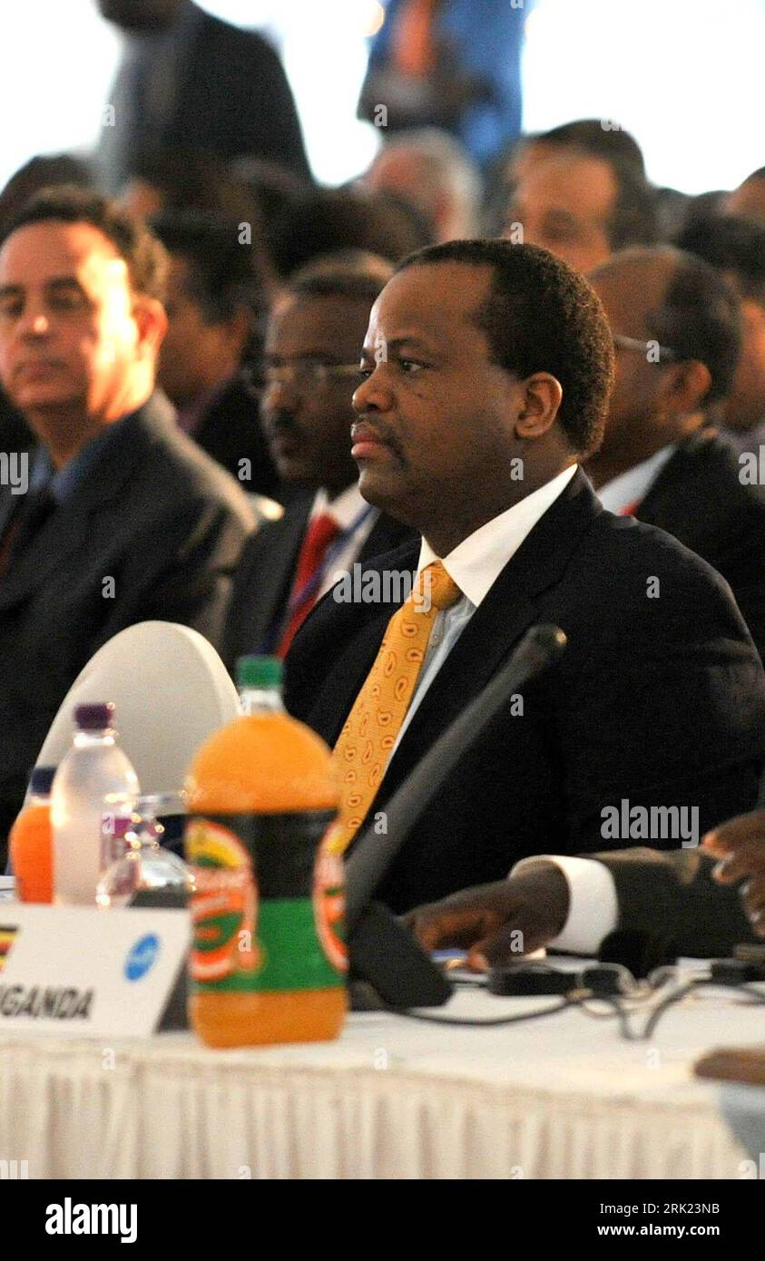 König Mswati III. (Swasiland) während des 13. Treffens der COMESA in Victoria Falls - PUBLICATIONxNOTxINxCHN Stockfoto