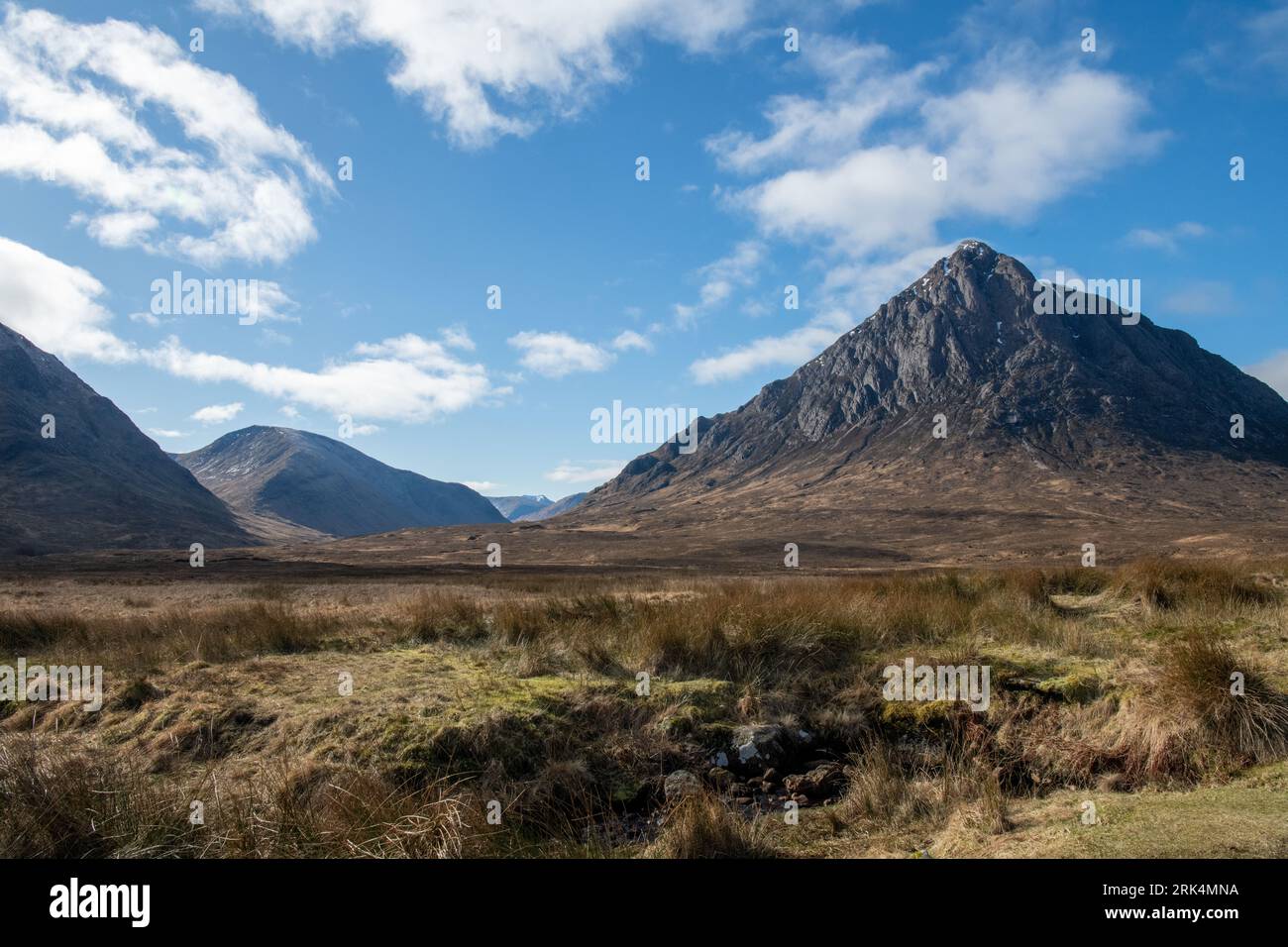 Schottische Landschaften von der Straße Stockfoto