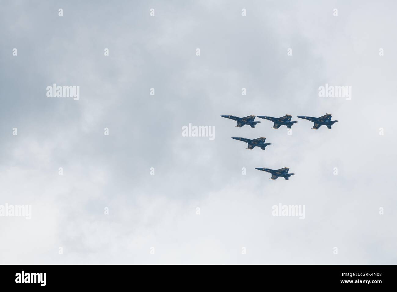 Flugzeuge der US Navy in Formation Stockfoto
