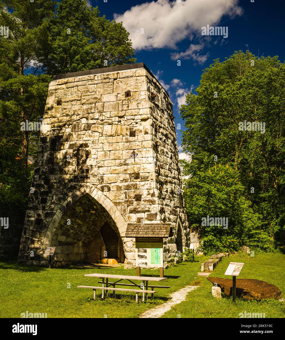 Beckley Ofen Industriedenkmal Osten Canaan, Connecticut, USA Stockfoto