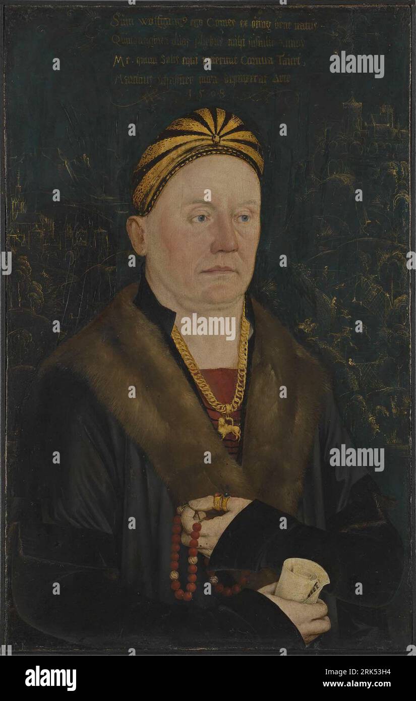 Wolfgang I. Graf von Oettingen 1508 von Martin Schaffner Stockfoto