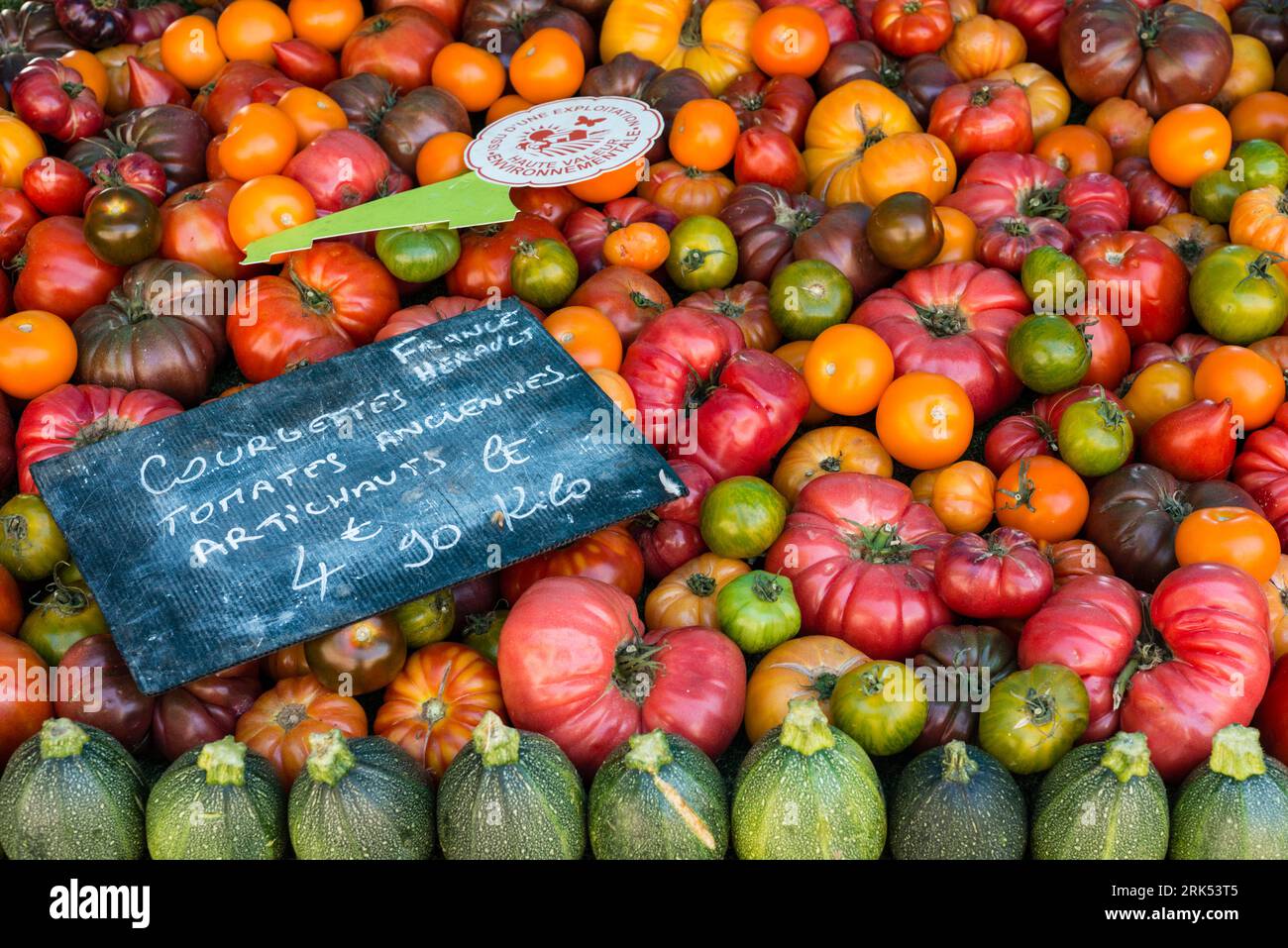 Outdoor Market, Meze, Herault, Occitanie, Frankreich Stockfoto