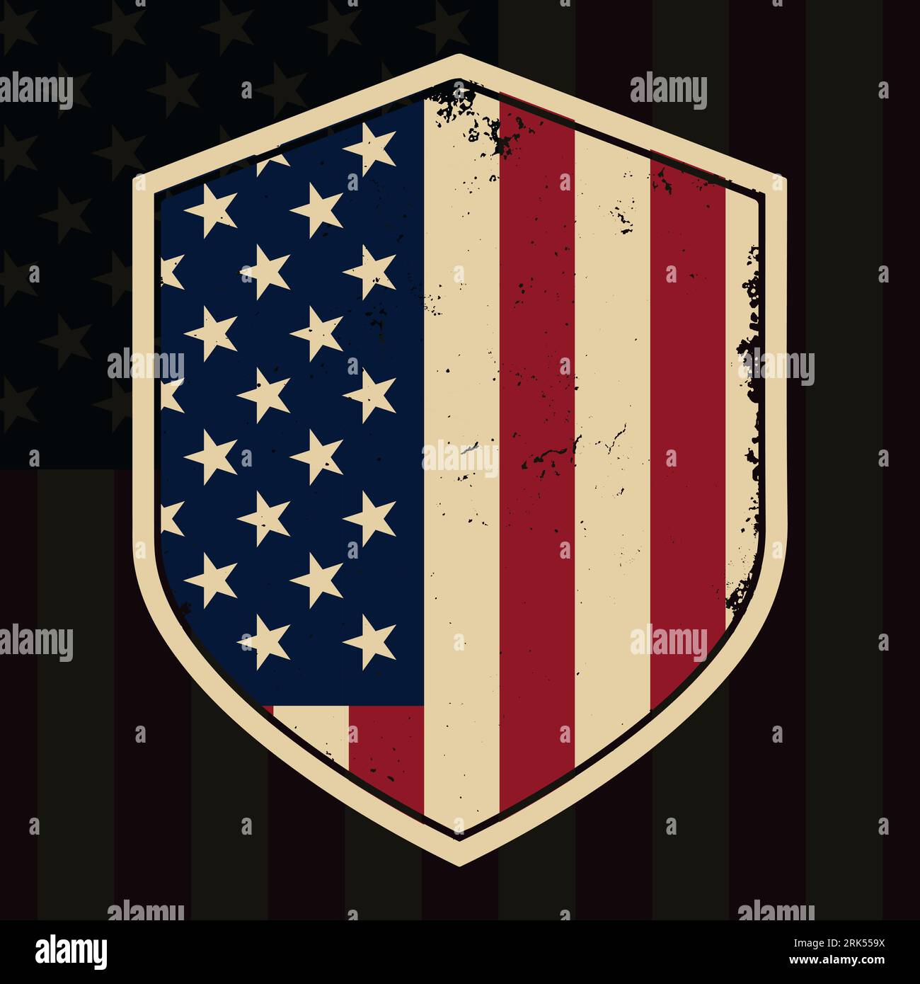 Stolzer US 4th of July T-Shirt Veteran T-Shirt Design | US Army Navy Veteran Vektor Illustration mit uns Flagge für T-Shirt, Poster | American Veteran Stock Vektor