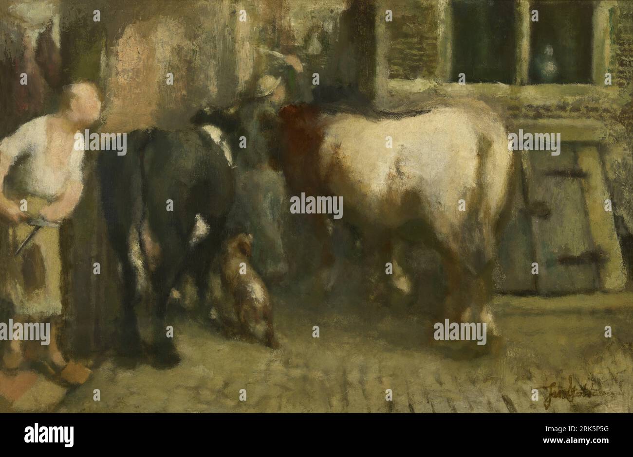 Im Schlachthof von Jan Stobbaerts Stockfoto
