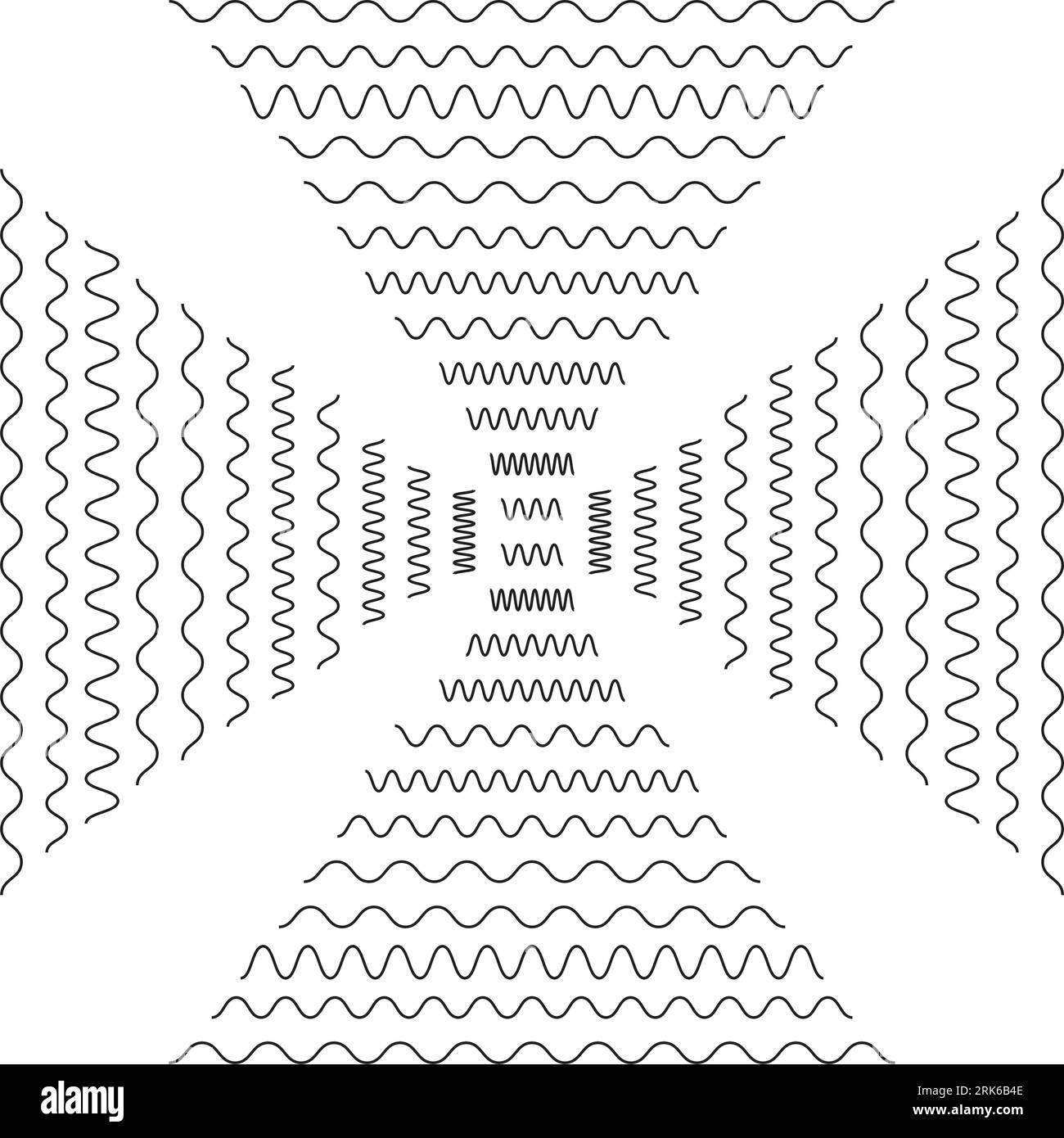 Geometrisch schlichtes, minimalistisches Schwarzweiß-Muster, schräge, dünne Linien. Kann als Hintergrund, Hintergrund oder Textur verwendet werden. Stock Vektor