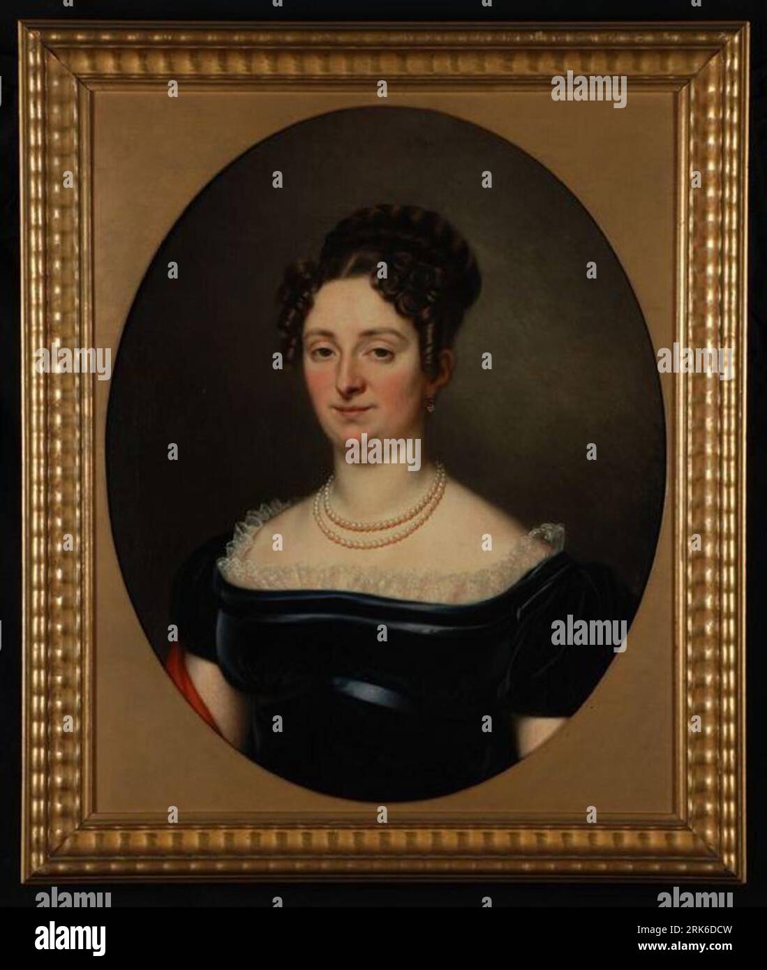 Porträt von Anna Josina van der Pot (1792-1867) 1819 von Cornelis Cels Stockfoto