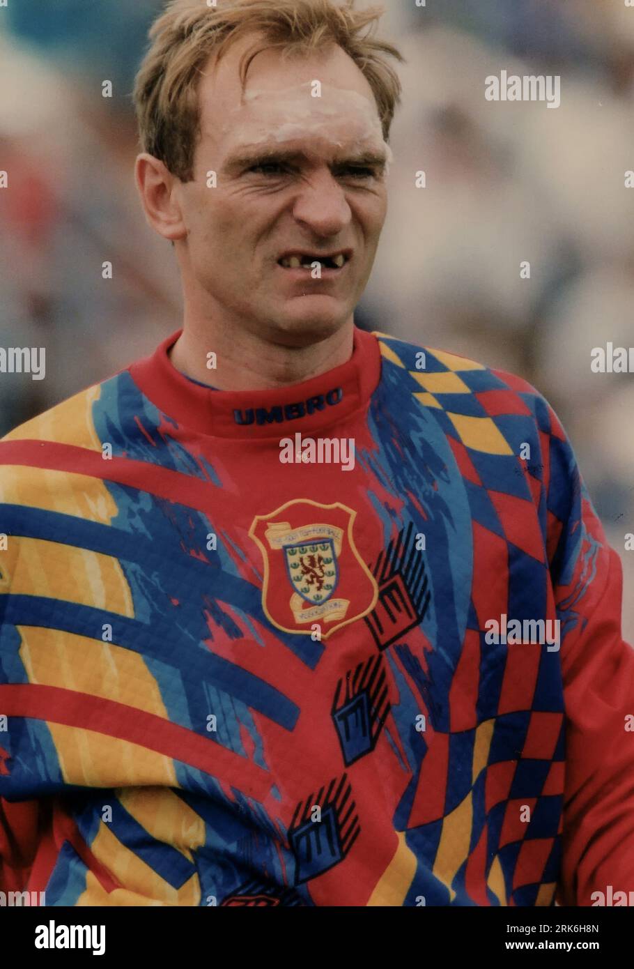 Schottischer Torwart Jim Leighton 1998 Stockfoto