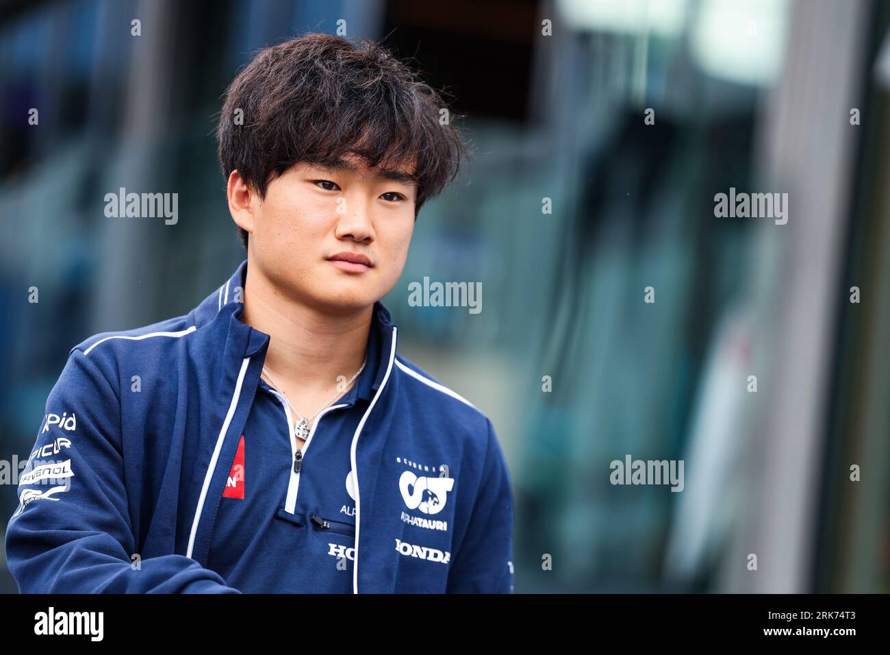 TSUNODA Yuki (JAP), Scuderia AlphaTauri AT04, Portrait während des Formel 1 Heineken Dutch Grand Prix 2023, 13. Runde der Formel-1-Weltmeisterschaft 2023 vom 25. Bis 28. August 2023 auf dem Zandvoort Circuit in Zandvoort, Niederlande Stockfoto