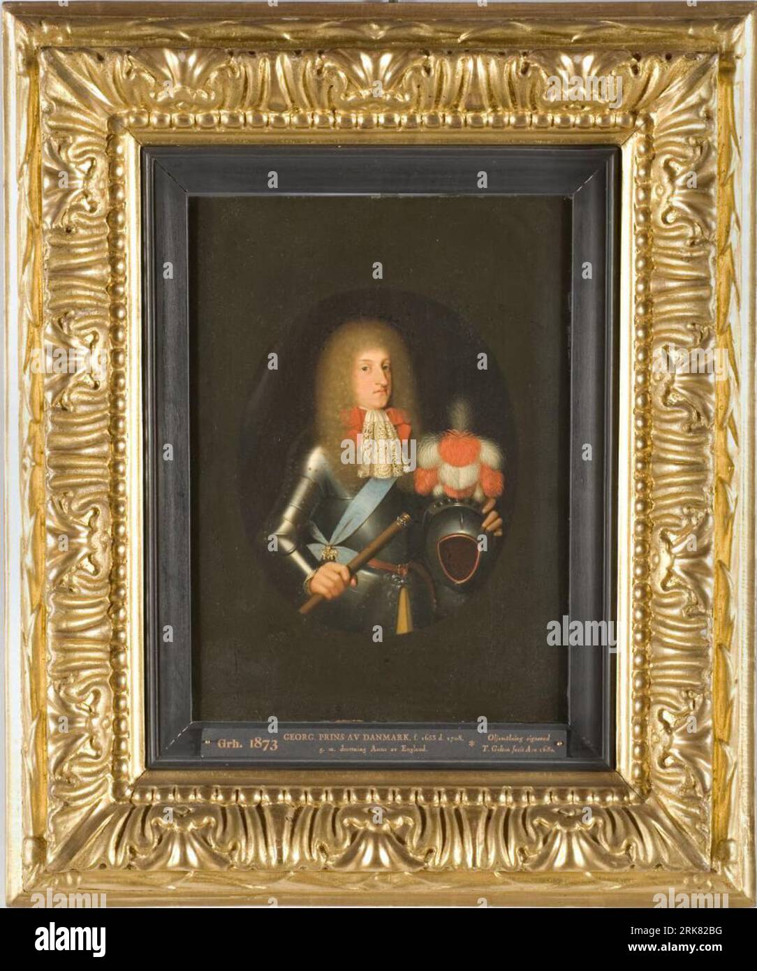 Georg, 1653-1708, prins av Danmark 1680 von Toussaint Gelton Stockfoto