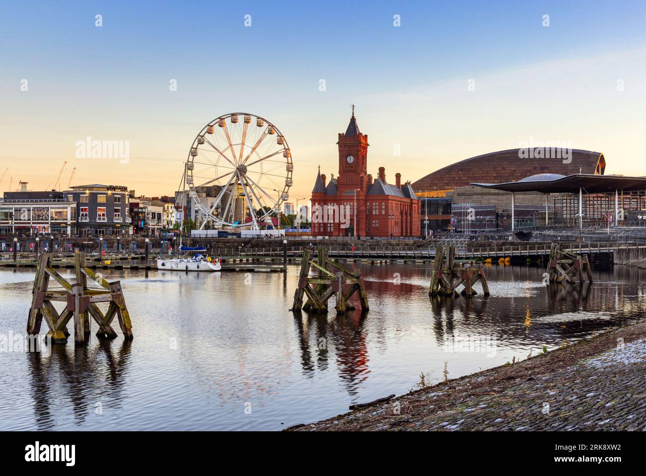 Bucht von Cardiff, Cardiff, Wales, UK Stockfoto