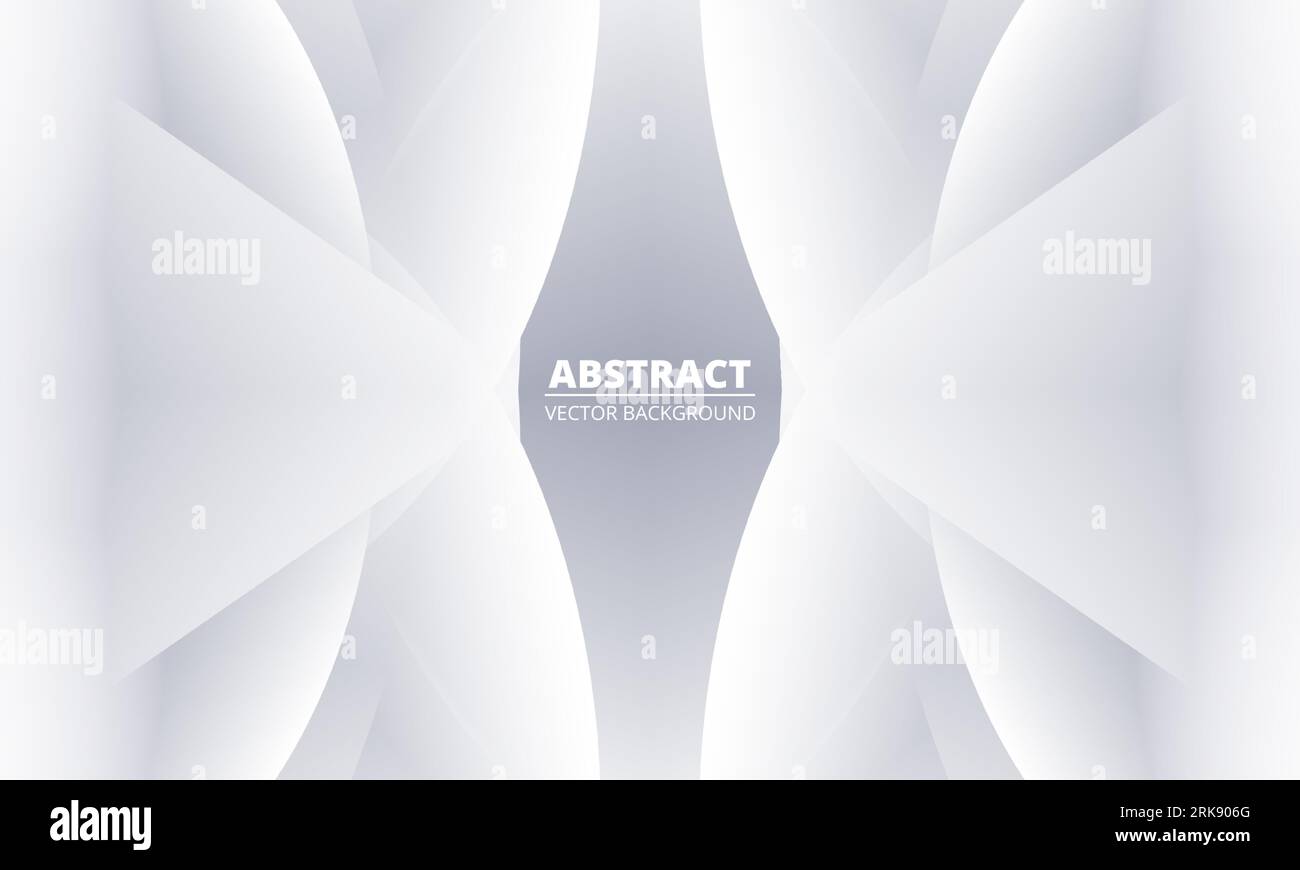 Präsentationsvorlage für abstrakte Hintergrundgrafik mit weißem und grauem Hintergrund. Vektorillustration Stock Vektor