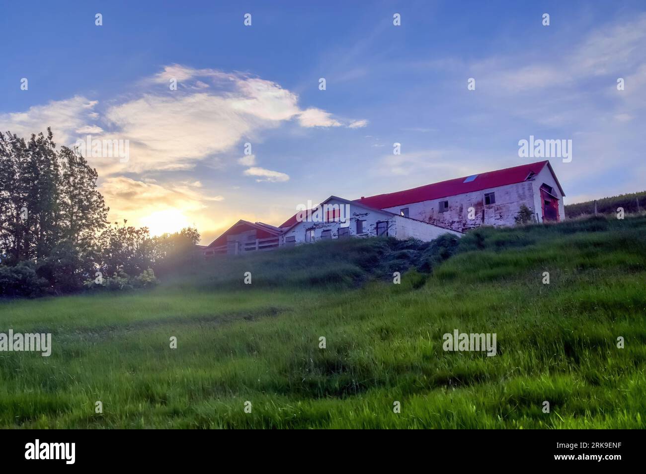 Alte Und Verlassene Gebäude In Island - Verlorene Orte Stockfoto