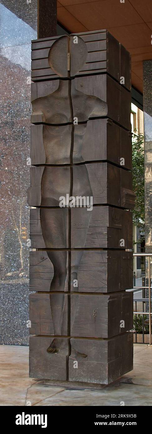 Espai/Temps 27. Januar 2008 von Josep Maria Subirachs Stockfoto