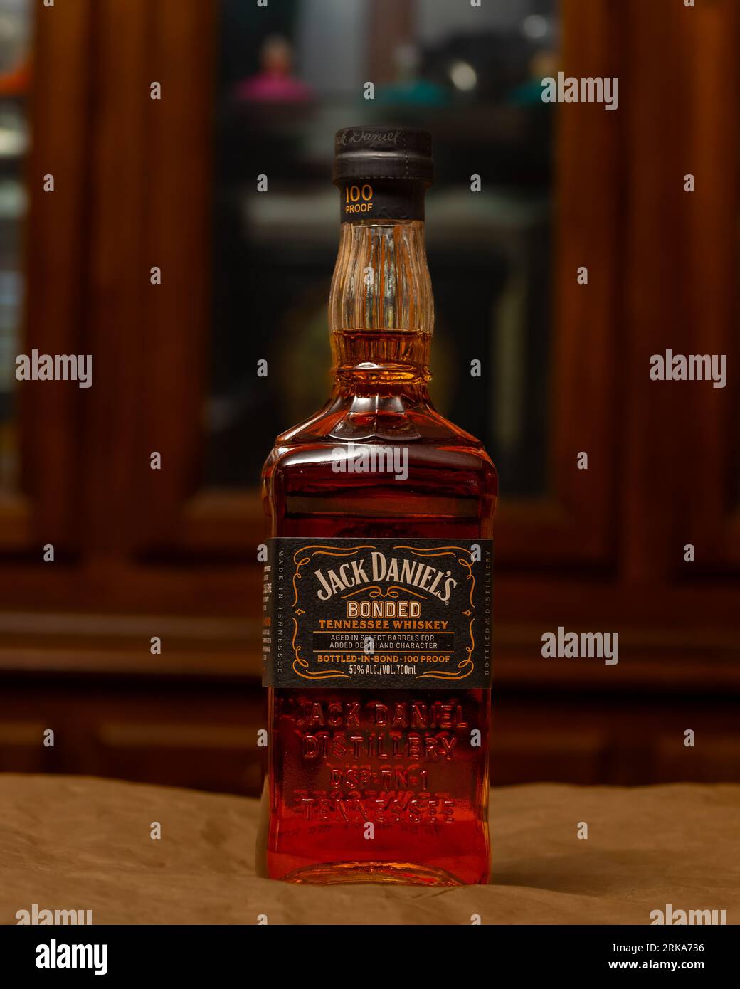 Jack Daniels Bonded Whiskey Stockfoto