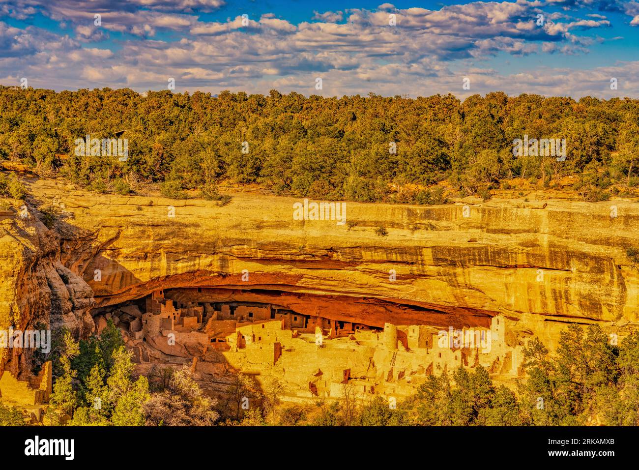 Cliff Palace, Mesa Verde National Park, Colorado, Altes Klippenhaus Stockfoto