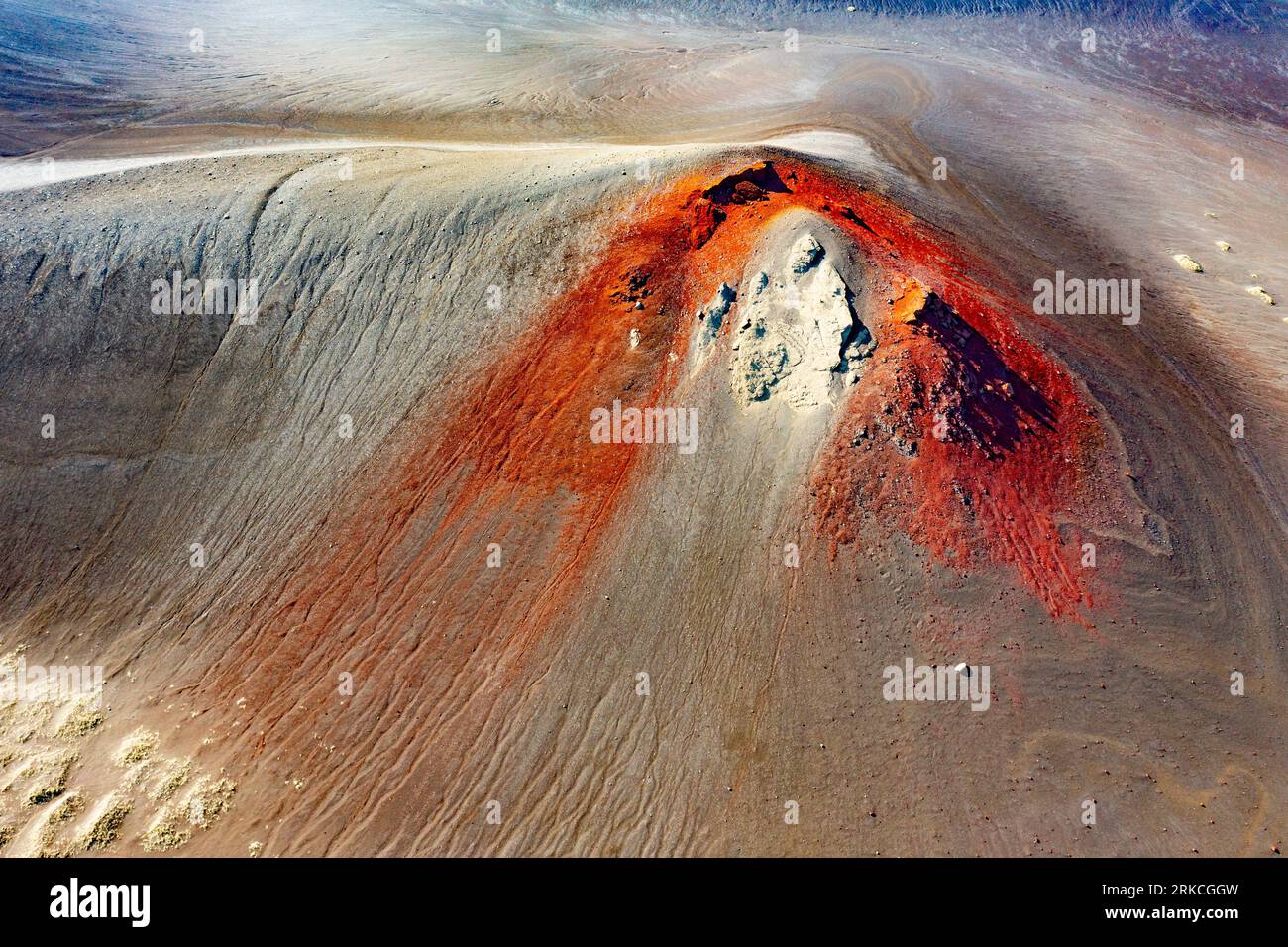 Vulkanischer Krater, Island Highlands, Island Stockfoto