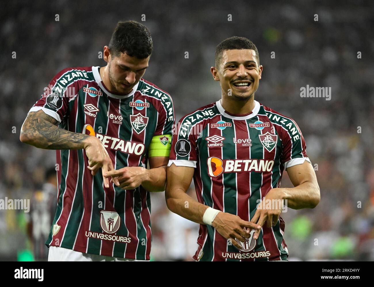 Nilton Santos Stadion Spiel zwischen Botafogo und Defensa y Justicia, für das Viertelfinale der Copa Sudamericana 2023, im Estadio Nilton Santos (E) Stockfoto